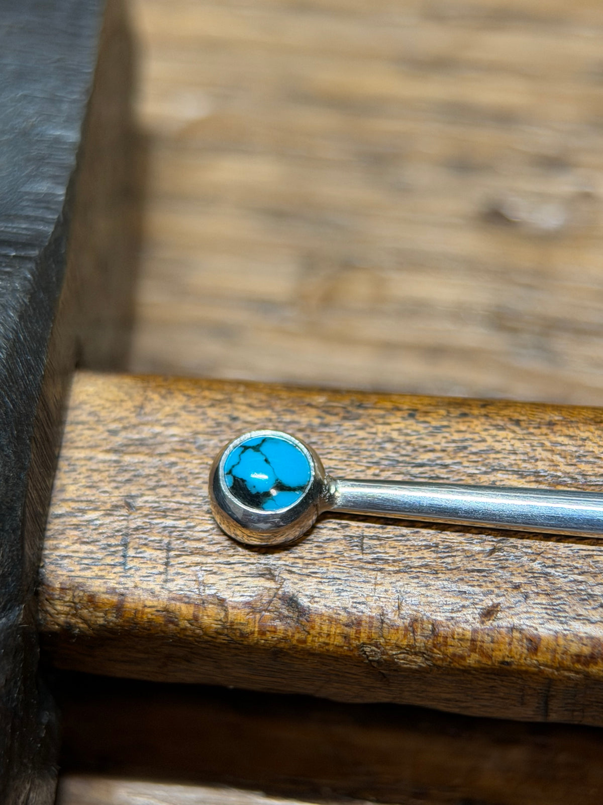 Turquoise Sterling Silver Personal Care Tool