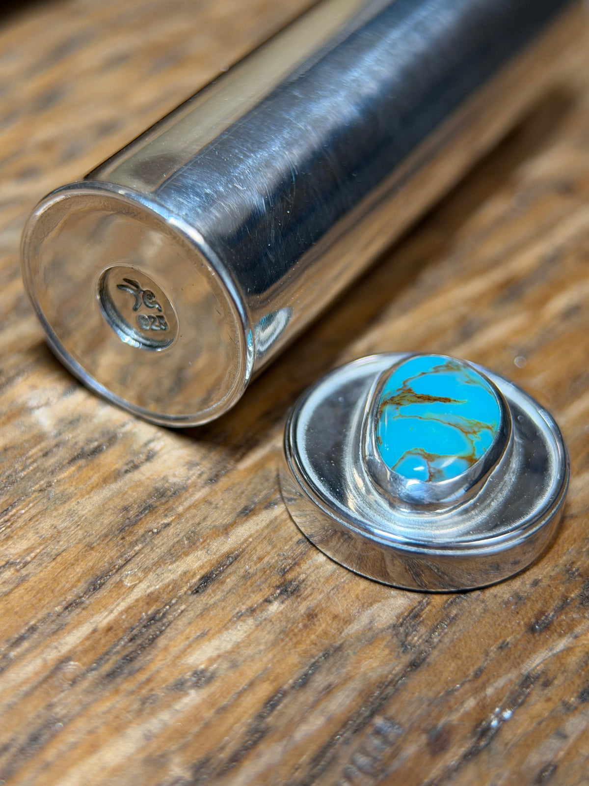 Turquoise Mountain Sterling Silver Small Box – 3.30 ct