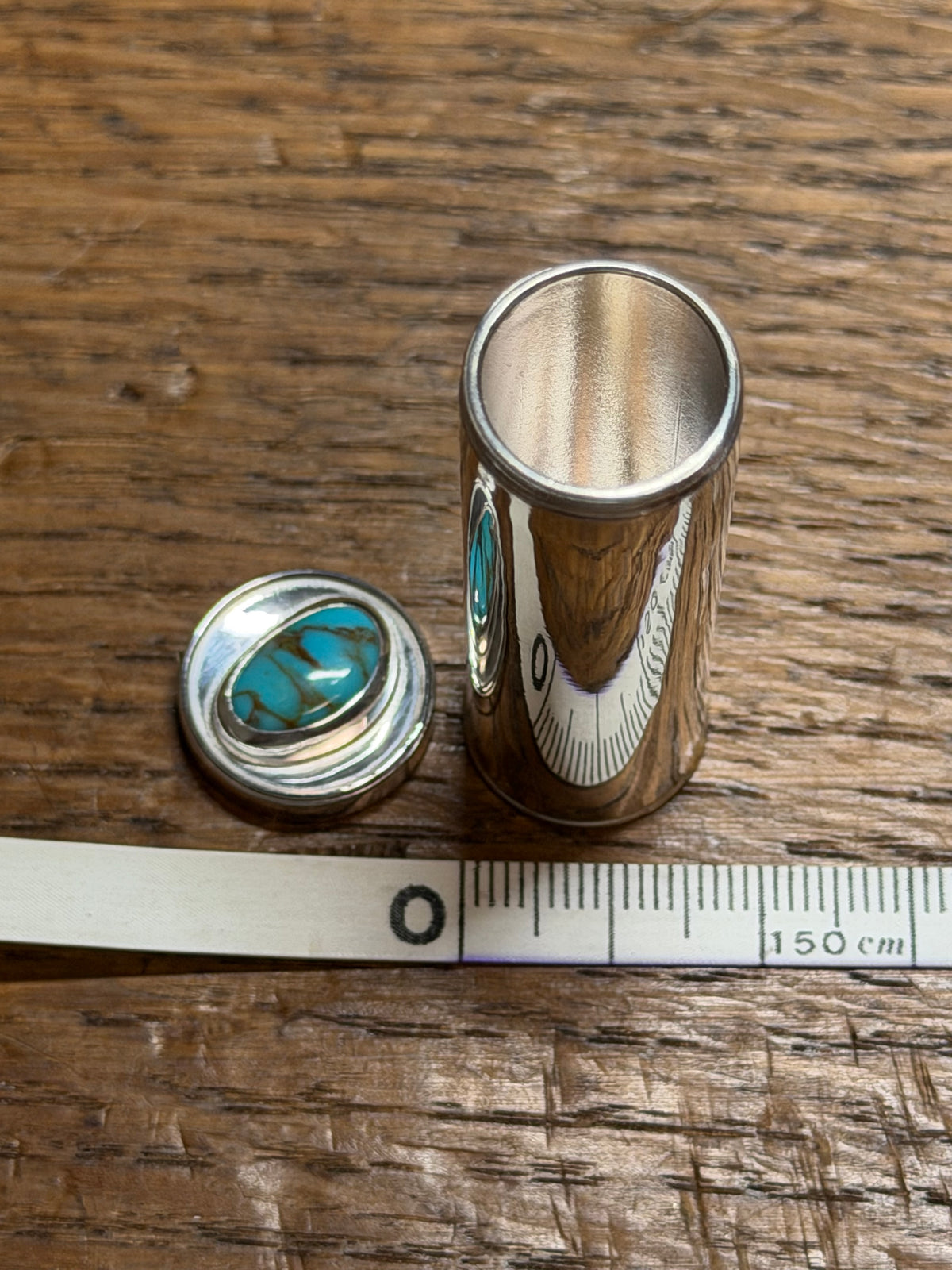 Turquoise Mountain Sterling Silver Small Box – 3.30 ct
