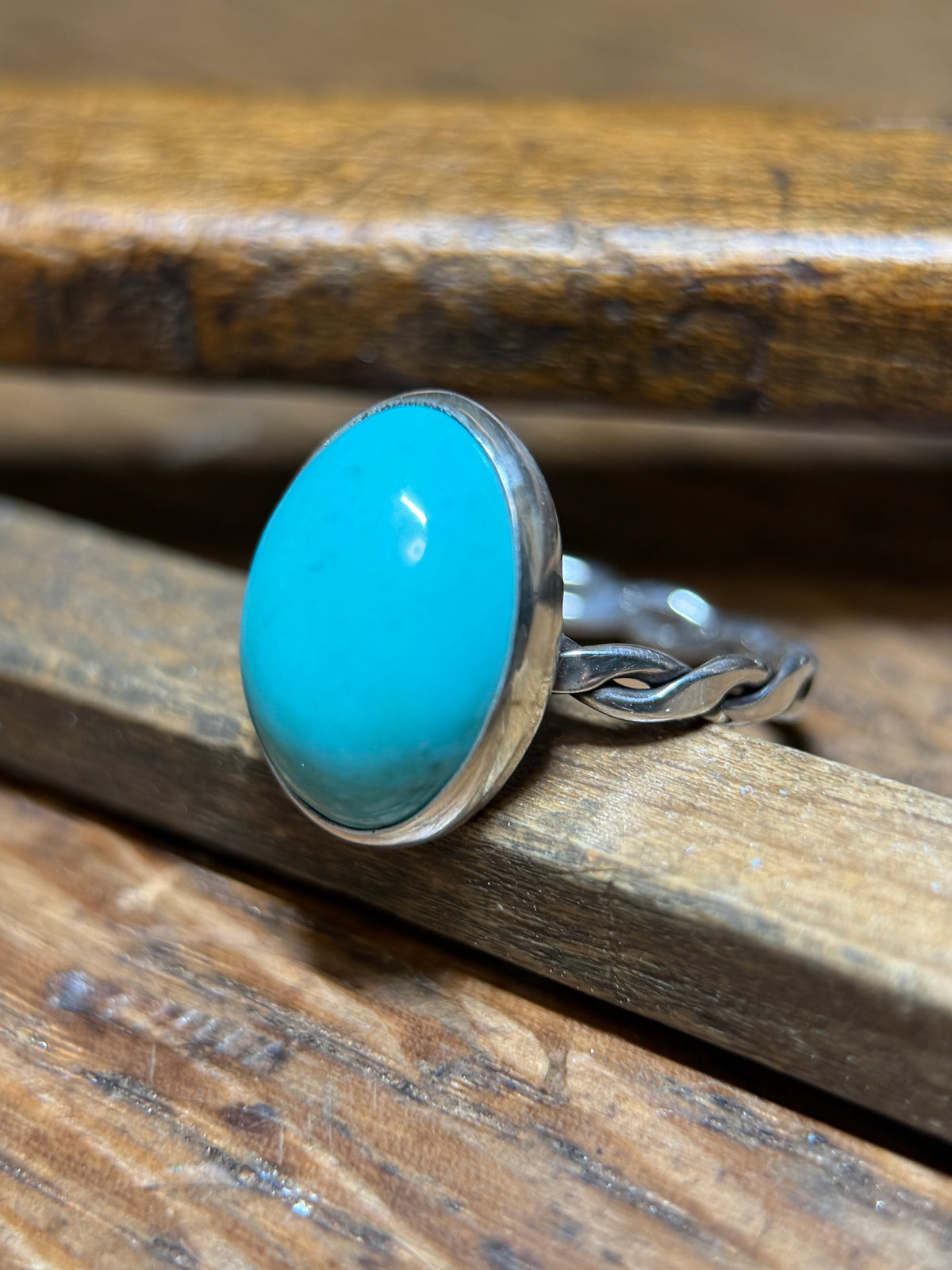 Vivid Blue Turquoise Sterling Silver Ring – One-of-a-Kind