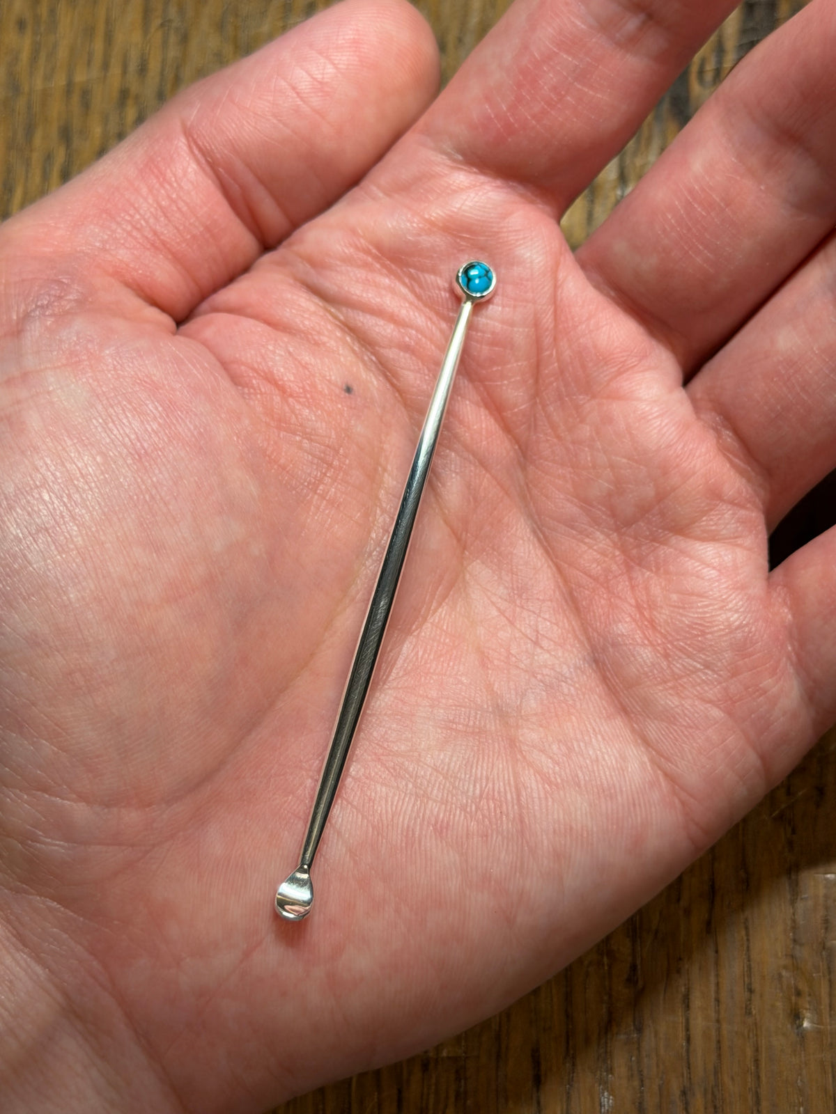 Turquoise Sterling Silver Personal Care Tool