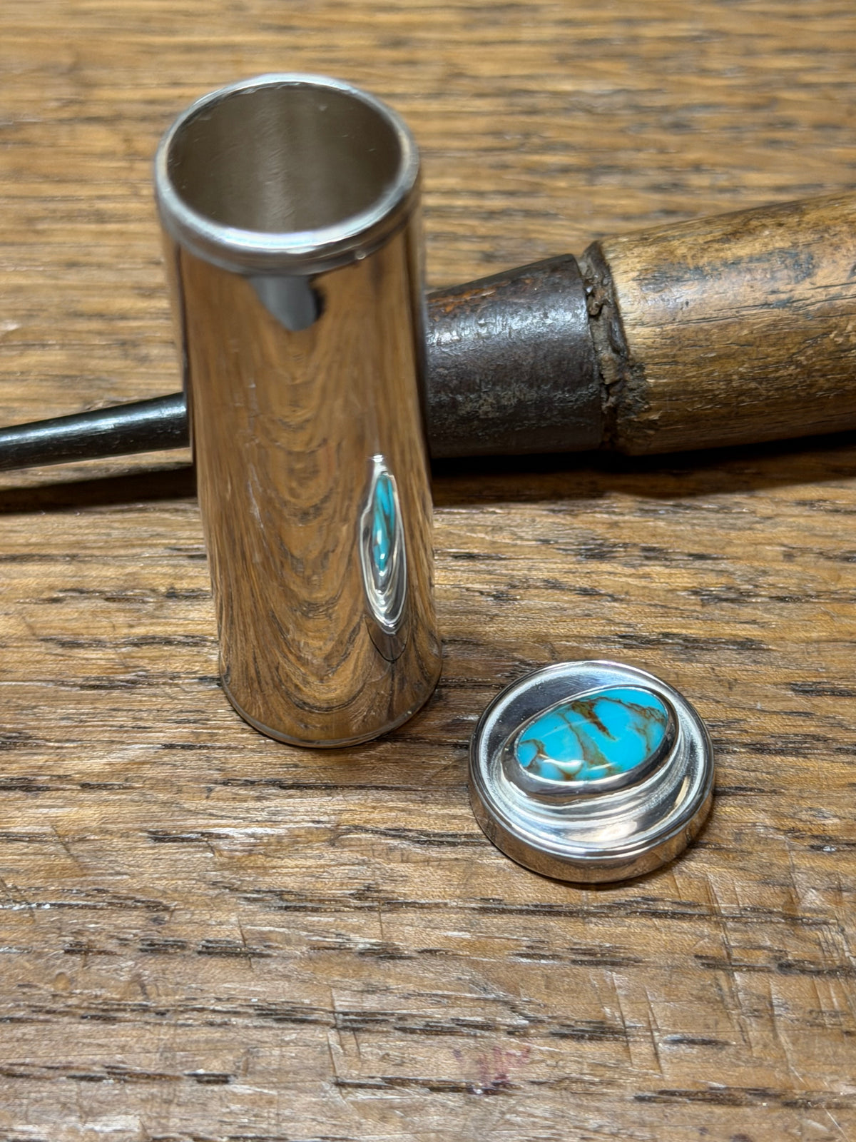 Turquoise Mountain Sterling Silver Small Box – 3.30 ct