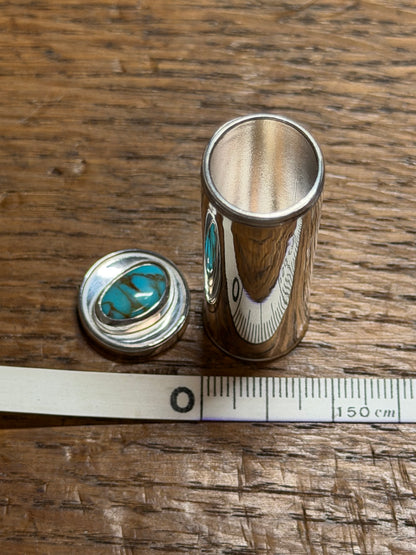 Turquoise Mountain Sterling Silver Small Box – 3.30 ct