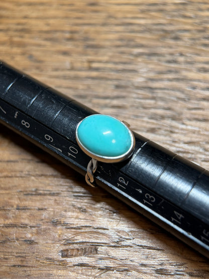 Vivid Blue Turquoise Sterling Silver Ring – One-of-a-Kind