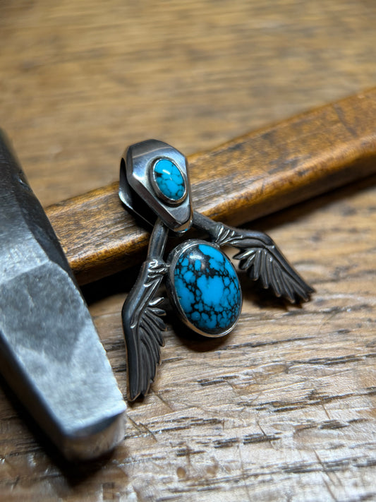 Arrow Turquoise Sterling Silver Pendant