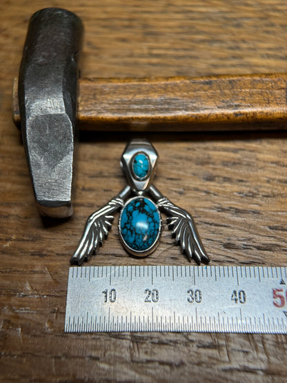 Arrow Turquoise Sterling Silver Pendant