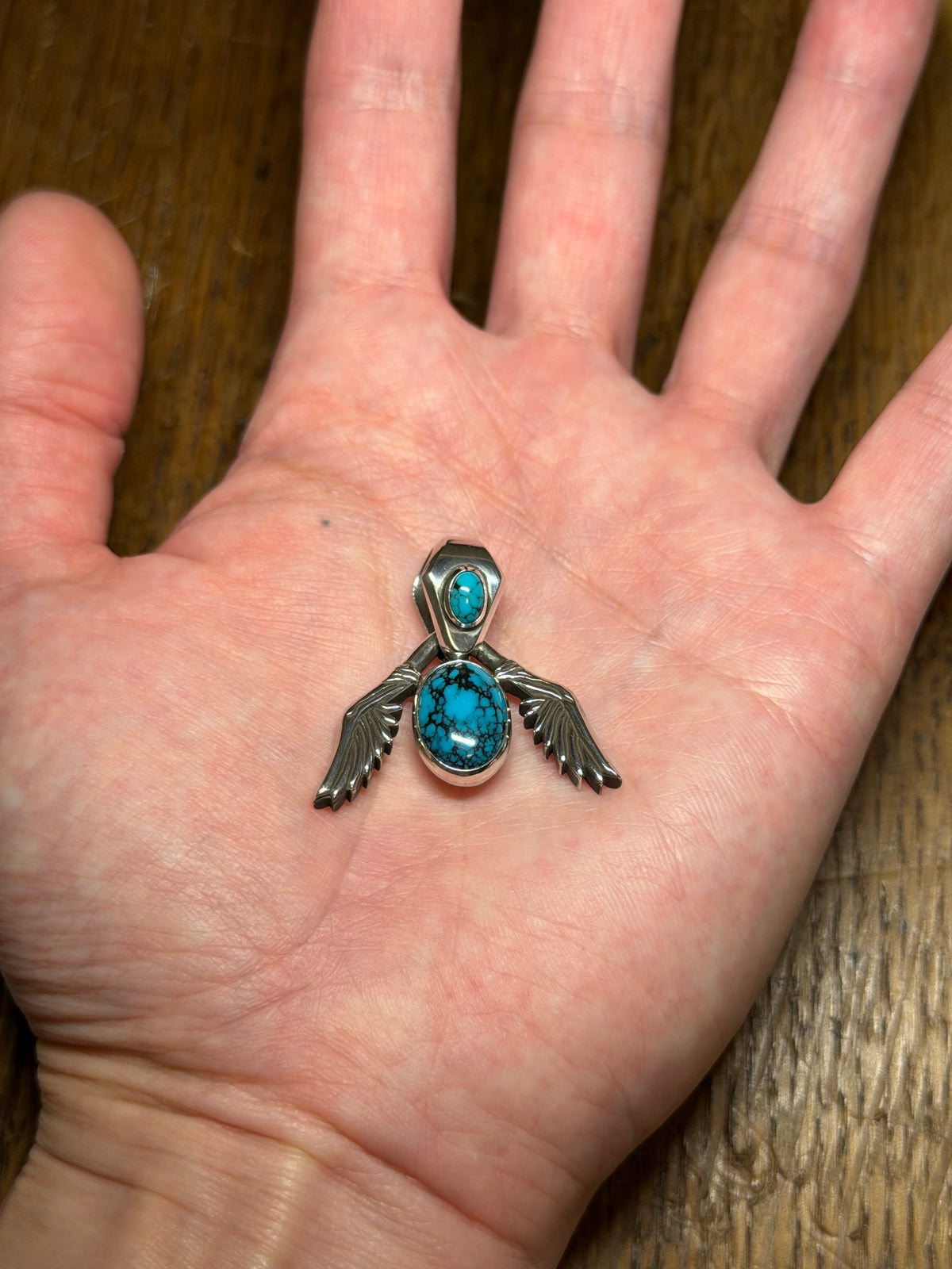 Arrow Turquoise Sterling Silver Pendant