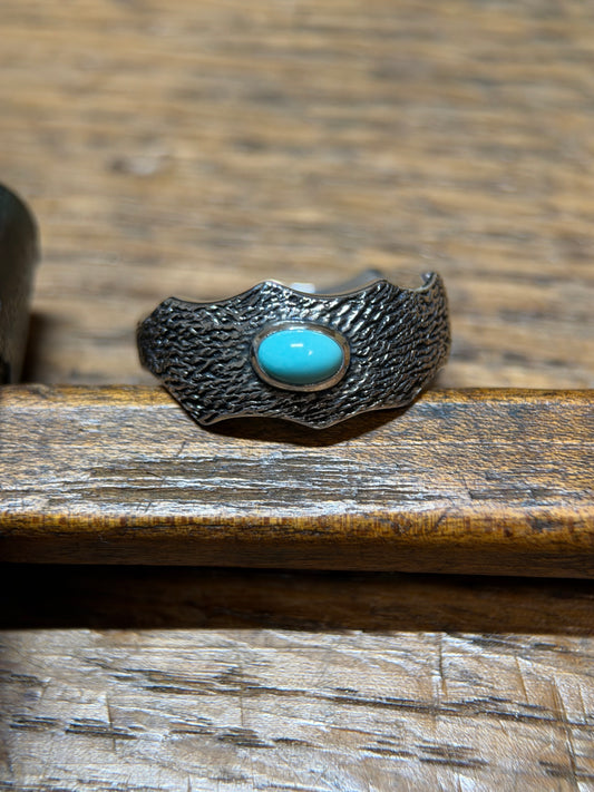 Sleeping Beauty Turquoise Sterling Silver Ring